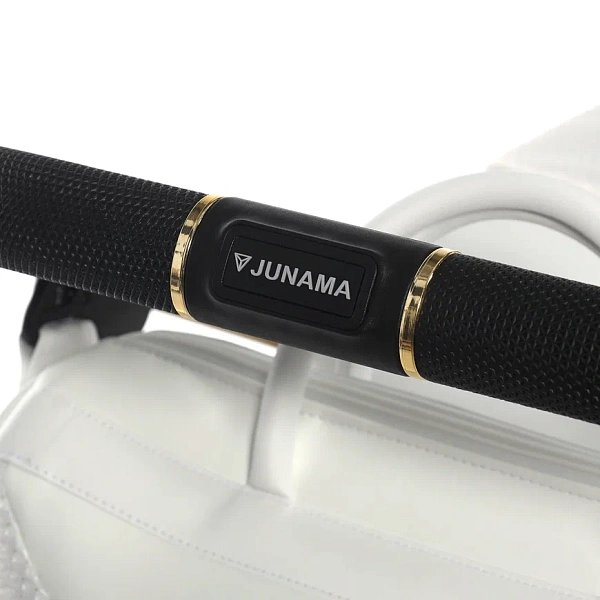 Детская коляска Junama Diamond Mirror Satin V2 3 в 1 на золотой раме фото 11