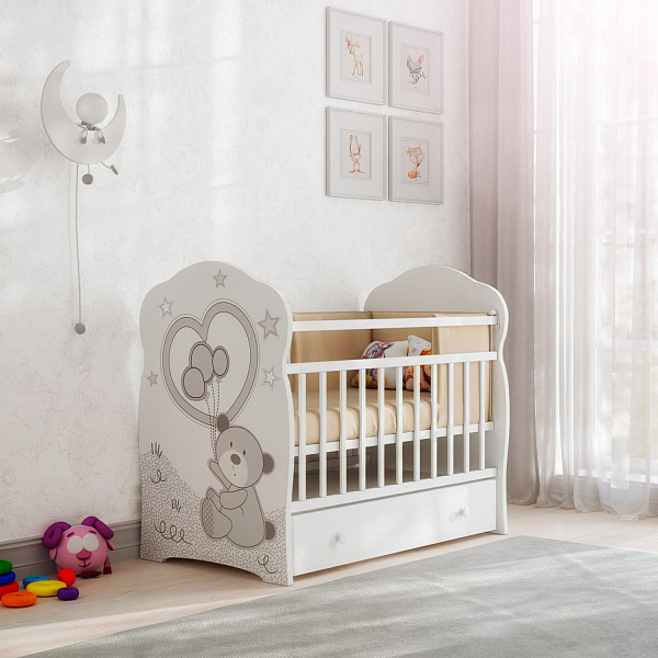 Детская кроватка ВДК Toby, маятник/ящик фото 2