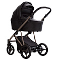 Детская коляска Bebetto Pelpasso Pro 2 в 1 (03 черная кожа
						
					) — Фото