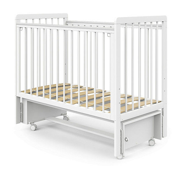 Детская кроватка Pituso Tiny, маятник/колесо фото 2