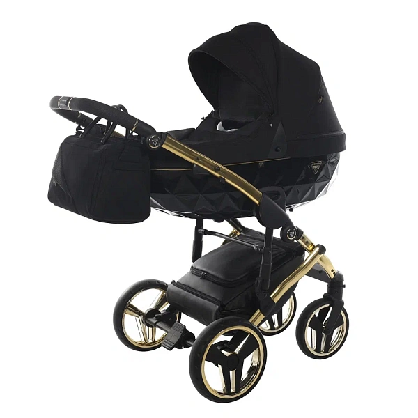 Детская коляска Junama Diamond Special V2 3 в 1 на золотой раме фото 1