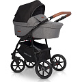 Детская коляска Riko Basic Bella Lux 3 в 1 (01 темно-серый
						
					) — Фото