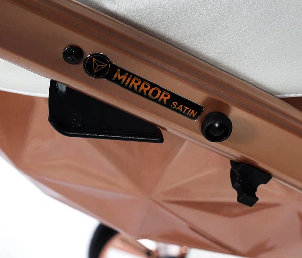 Детская коляска Junama Diamond Mirror Satin V2 3 в 1 на медной раме фото 7