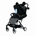 Детская прогулочная коляска Indigo Mary (Черный с ушками
						
					) — Фото