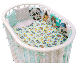 Комплект в кроватку Indigo Малыши (подушечки), 6 предметов