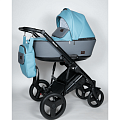 Детская коляска Effole Gence 2 в 1, эко-кожа (blue sky
						
					) — Фото