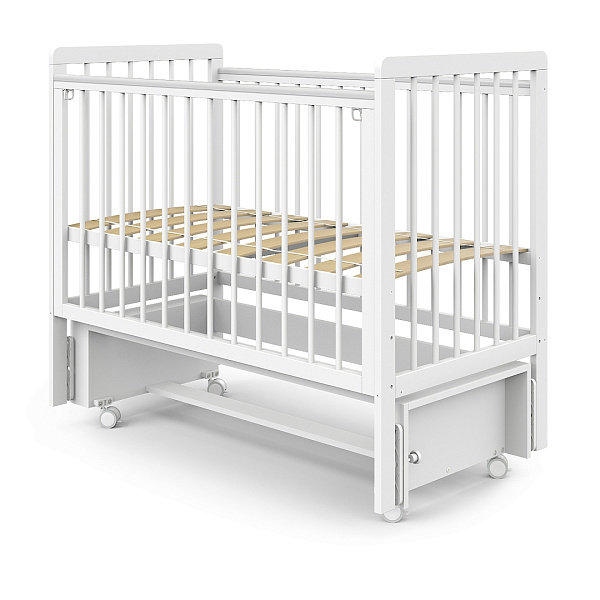 Детская кроватка Pituso Tiny, маятник/колесо фото 3