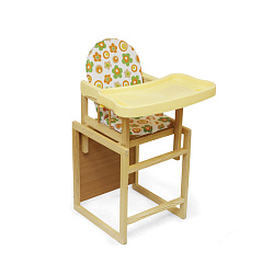 Стульчик для кормления Globex Мишутка с пластиковой столешницей