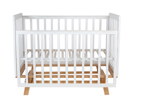 Детская кроватка Indigo Style c легкосъемной стенкой и продольным маятником фото 3