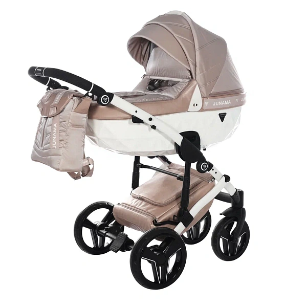Детская коляска Junama Clermont 3 в 1 на белой раме фото 1