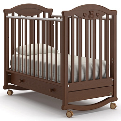 Детская кроватка Nuovita Lusso dondolo, колесо + качалка