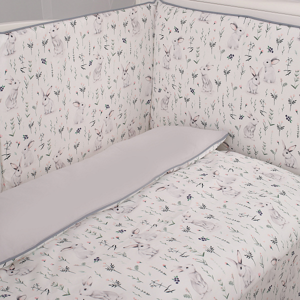 Комплект постельного белья Lepre Rabbits, 6 предметов фото 3