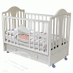 Детская кроватка Красная Звезда Можга Карина С-555 маятник